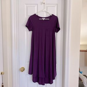 Lularoe Carly Dress - Solid Purple